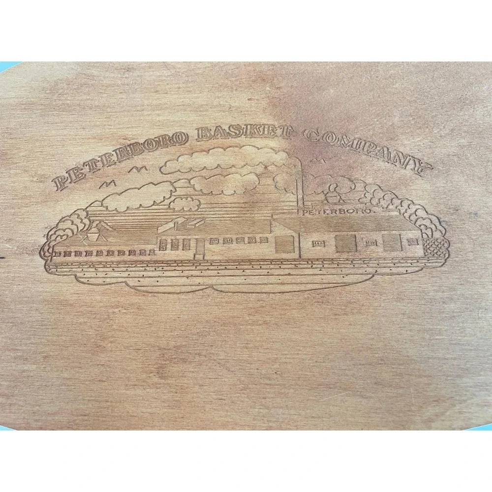 Peterboro Basket Co Picket Fence Limited Edition Wood‎ Basket USA SIGNED RARE